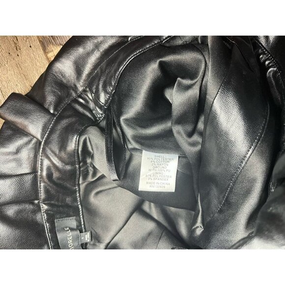 Majorelle Revolve Christopher Faux Leather Paperbag Pant Black Size Small - Picture 7 of 9